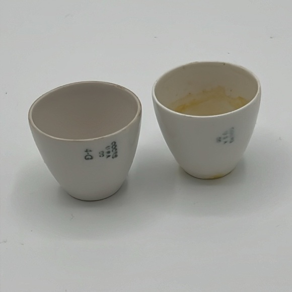 COORS VINTAGE PORCELAIN CRUCIBLES SET of 8 - Picture 8 of 10